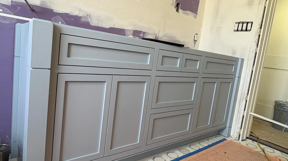 Custom built-in cabinets by EG Contractors in Naples, FL