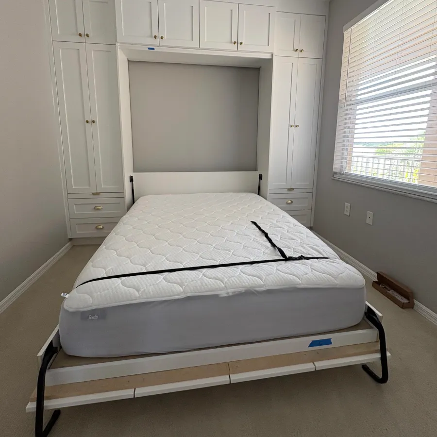 EG Custom Cabinets Murphy bed installation by EG Contractors in Southwest Florida