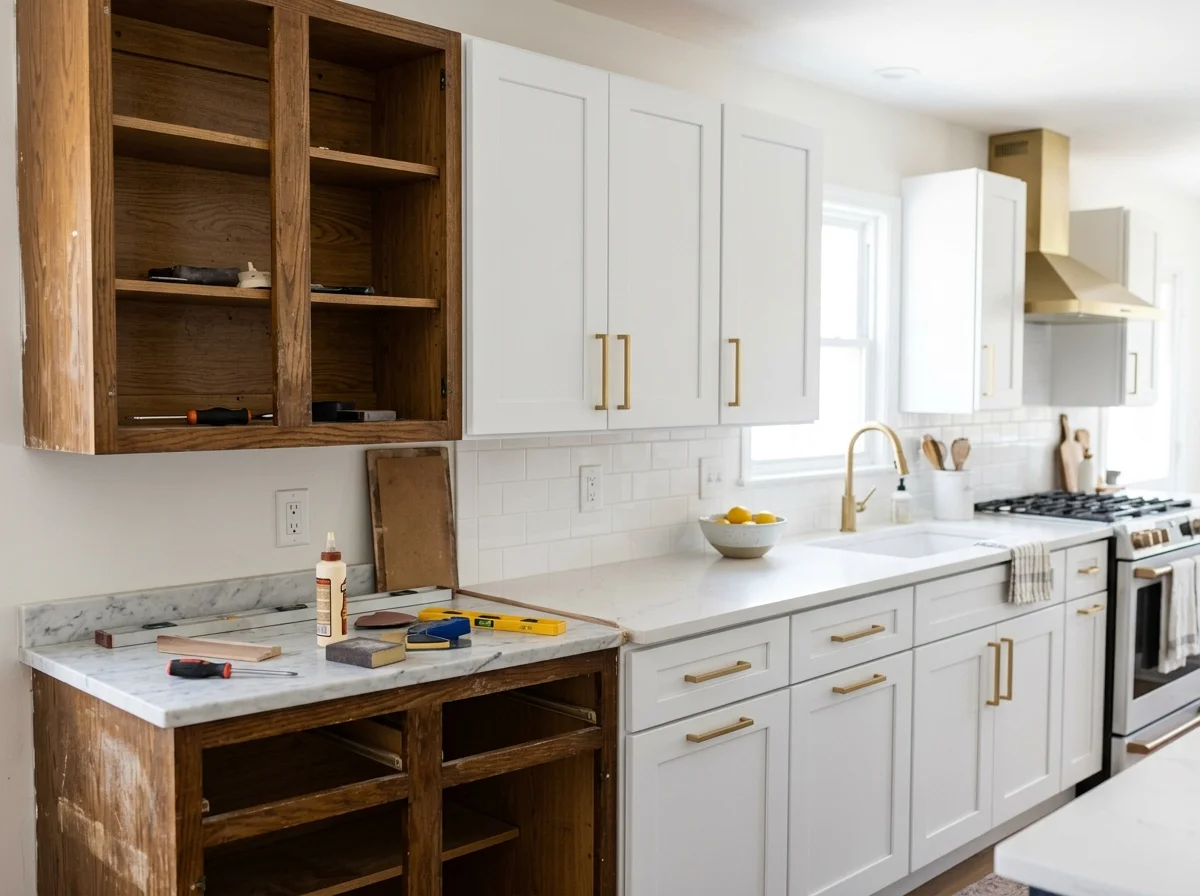 EG Custom Cabinets Kitchen refacing project by EG Contractors in Southwest Florida