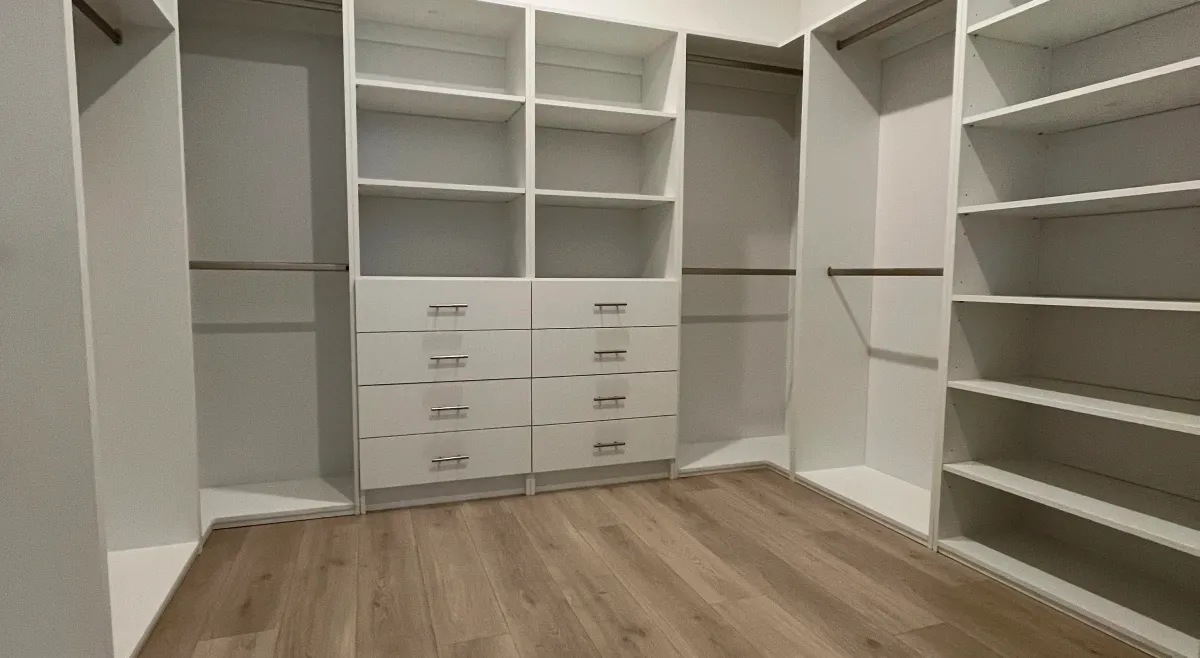 EG Custom Cabinets Walk-In Closet near Pelican Bay, Naples